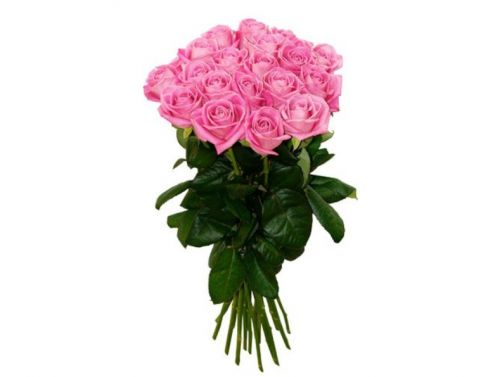 Купить букет из 15-ти розовых роз с доставкой по Цигломени