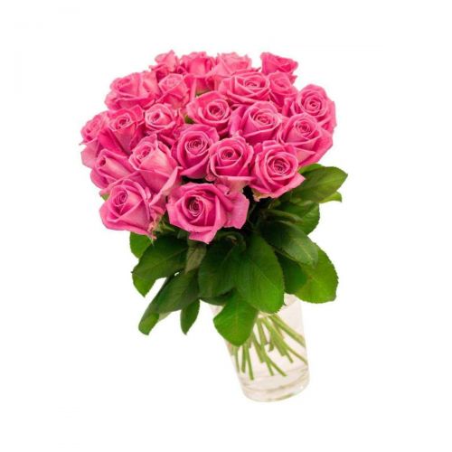 Заказать 21-ну розовую розу с доставкой по Цигломени